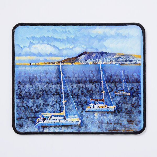 Item preview, Yachts in the ocean- snow effect designed and sold by shiroi-okami.