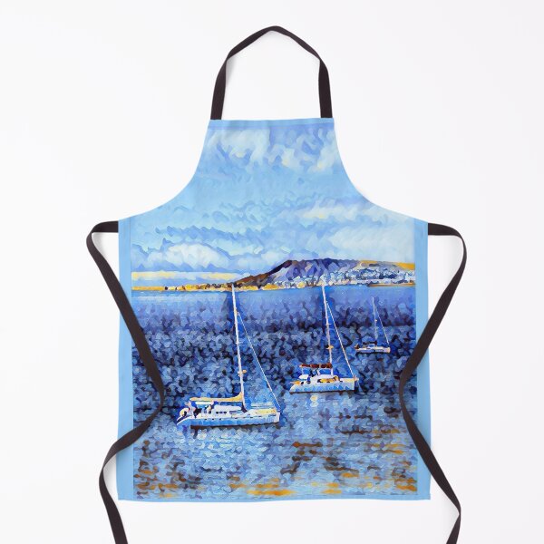 Item preview, Yachts in the ocean- snow effect designed and sold by shiroi-okami.