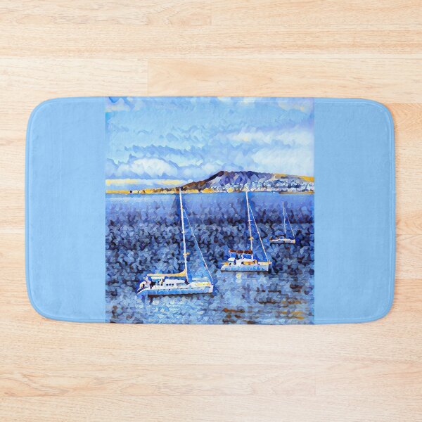 Item preview, Yachts in the ocean- snow effect designed and sold by shiroi-okami.