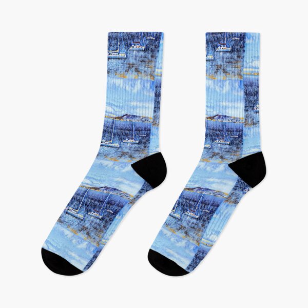 Item preview, Yachts in the ocean- snow effect designed and sold by shiroi-okami.