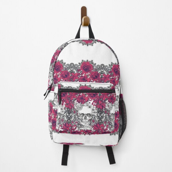 Item preview, Lace with skull and red roses designed and sold by Fitandstylish.