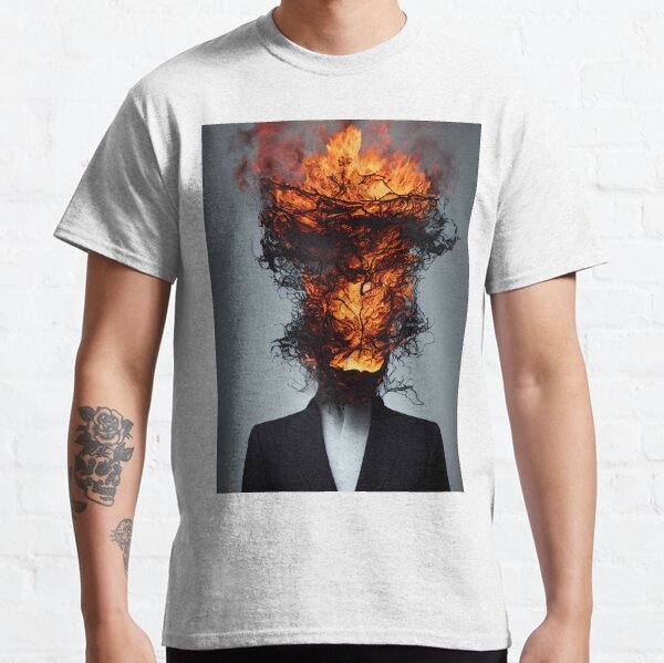 nachman flames fire logo' Men's T-Shirt