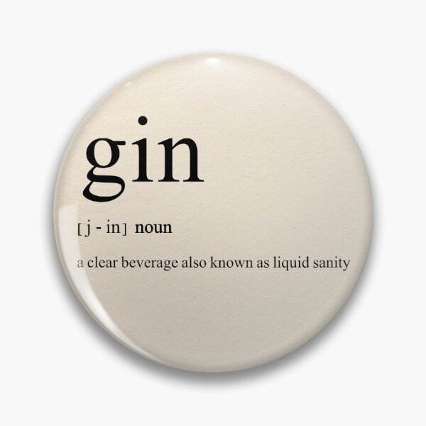 Item preview, 'Gin - a clear beverage also known as liquid sanity' - Dictionary Definition / Quote onto Book Page  designed and sold by R Bex.