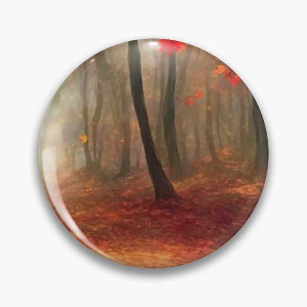 Item preview, Colourful and bright autumn forest with fallen leafs designed and sold by Durgaa D.