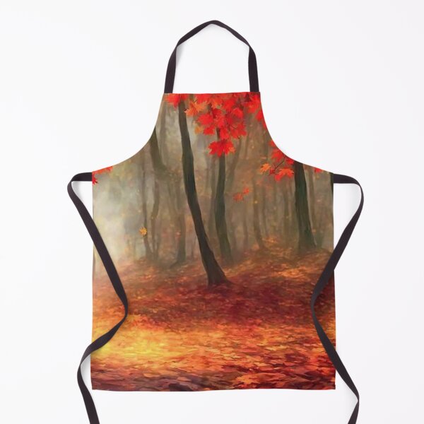 Item preview, Colourful and bright autumn forest with fallen leafs designed and sold by Durgaa D.