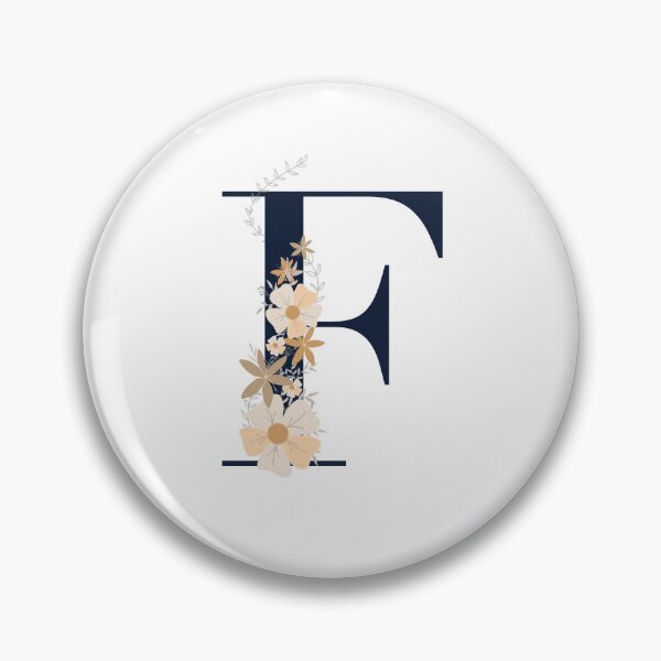 Item preview, Letter F monogram dark blue designed and sold by Bon-mots-jkd.