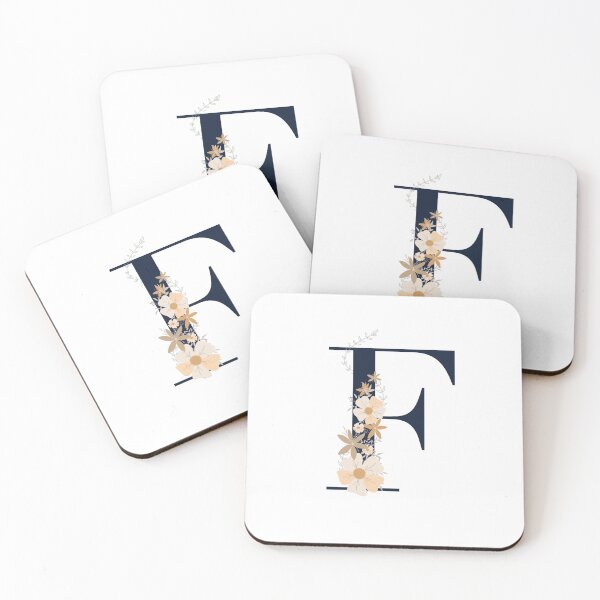 Item preview, Letter F monogram dark blue designed and sold by Bon-mots-jkd.