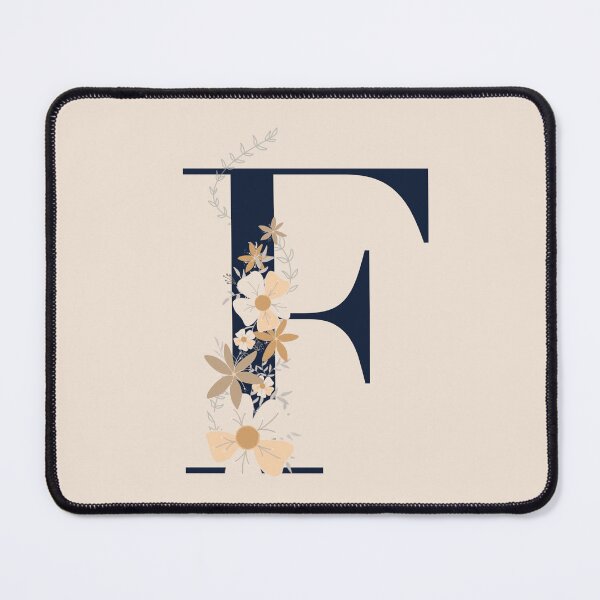 Artikelvorschau, Buchstabe F Monogram dunkelblau entworfen und verkauft von Bon-mots-jkd.