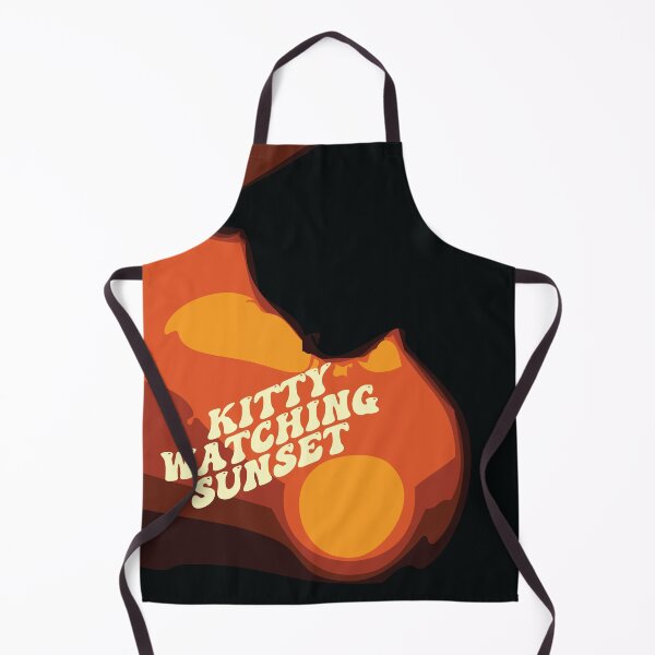 Item preview, Cat Watching Sunset:- Kitty Cat Looking at Sunset designed and sold by typoinspired.