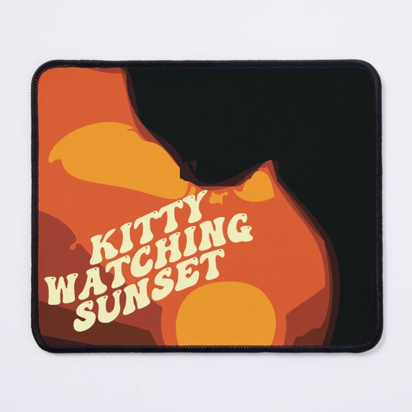 Item preview, Cat Watching Sunset:- Kitty Cat Looking at Sunset designed and sold by typoinspired.