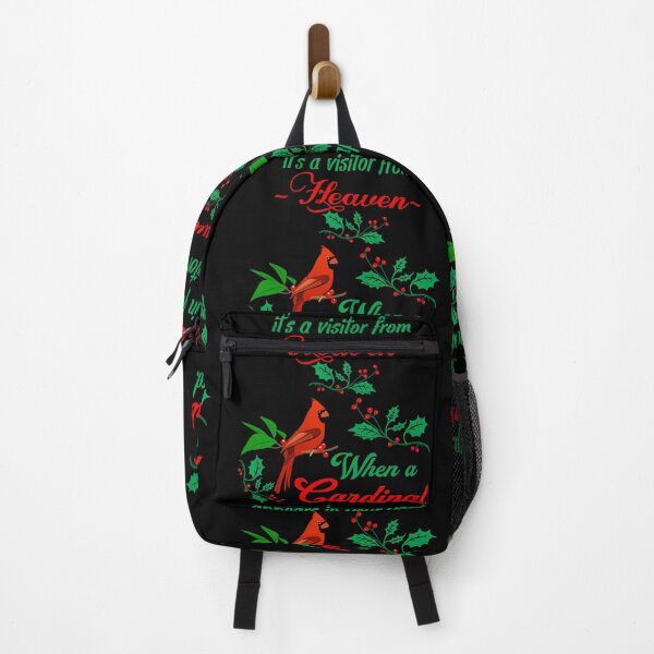 Item preview, When a cardinal appears in your yard it is a visitor from heaven - Christmas quotes designed and sold by bluehatgraphics.