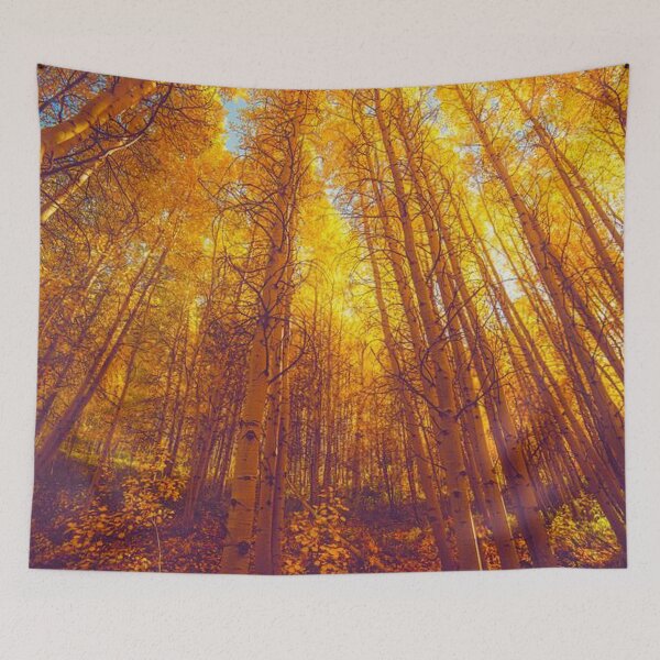 Item preview, Walking through tall Beautiful, Colourful and bright autumn trees designed and sold by Durgaa D.