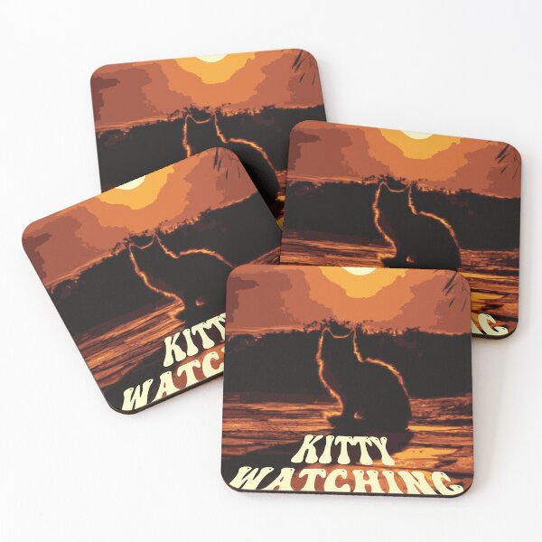 Item preview, Kitty Cat Looking at Sunset designed and sold by typoinspired.