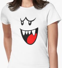 Boo Face Women's Fitted T-Shirt