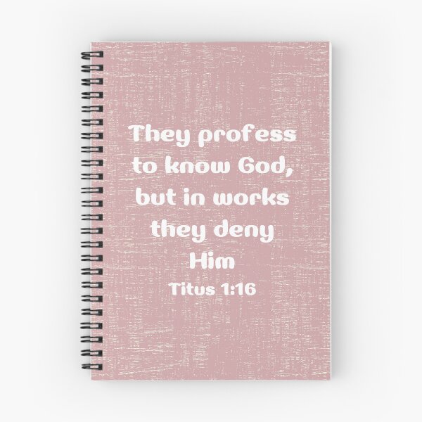 Item preview, Bible Verse Titus 1:16  designed and sold by bible-prints.
