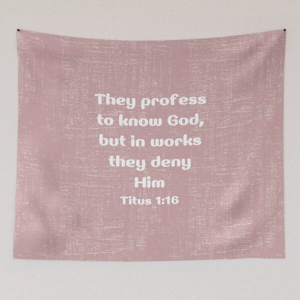 Item preview, Bible Verse Titus 1:16  designed and sold by bible-prints.