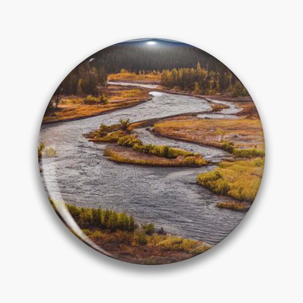 Item preview,  Colourful and bright autumn forest with river designed and sold by Durgaa D.