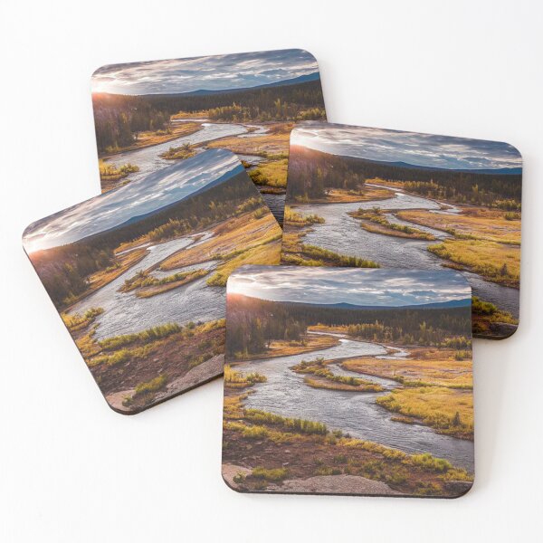 Item preview,  Colourful and bright autumn forest with river designed and sold by Durgaa D.