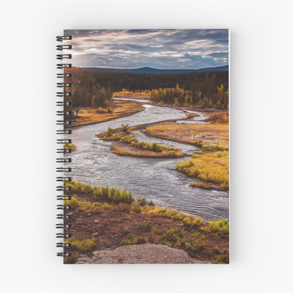 Item preview,  Colourful and bright autumn forest with river designed and sold by Durgaa D.