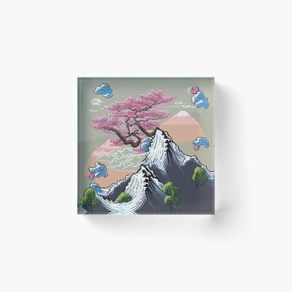Item preview, Cute Landscape In Watercolor Asian Style designed and sold by luisalfonso1989.
