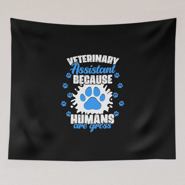 Item preview, Funny Veterinary Assistant Because Humans Are Gross Vet Med designed and sold by Nessshirts.