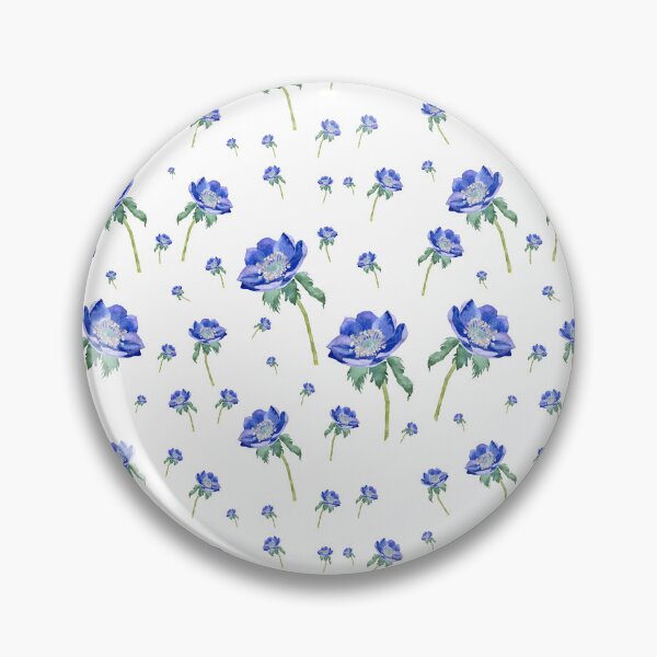 Item preview, Violet anemone ornate a seamless pattern designed and sold by Yana Mustafina | Boho Soulful Designs.