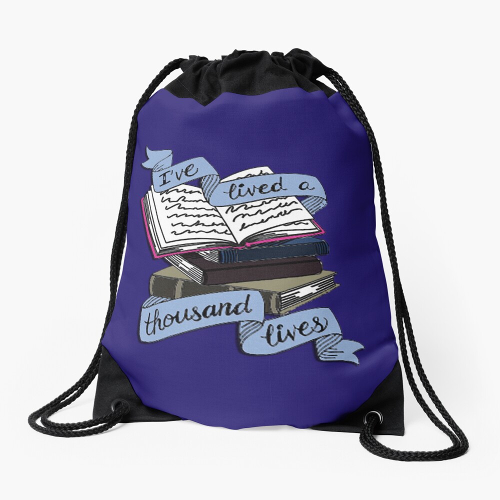 Books Drawstring Bag
