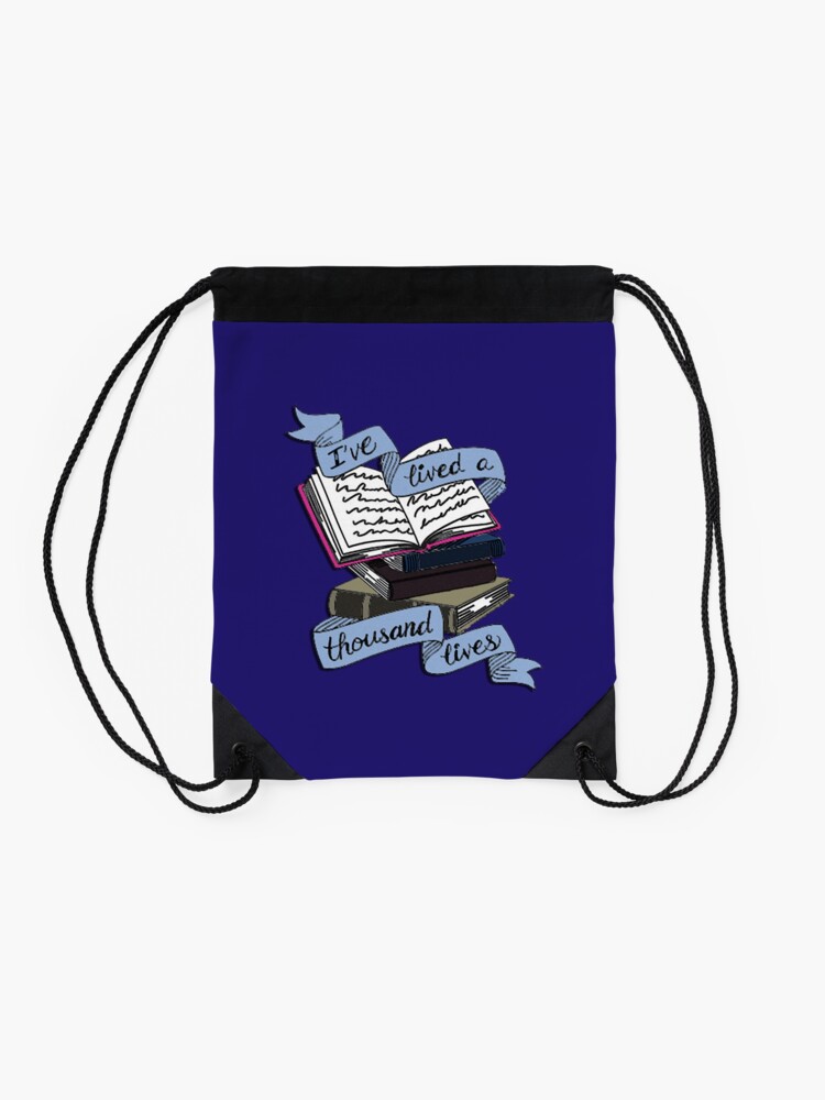 Alternate view of Books Drawstring Bag