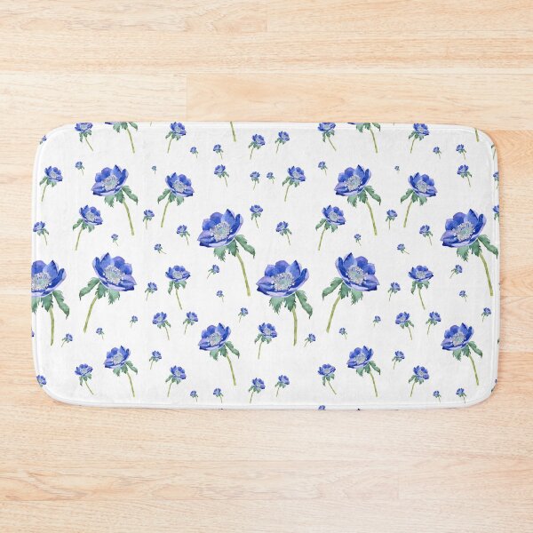 Item preview, Violet anemone ornate a seamless pattern designed and sold by Yana Mustafina | Boho Soulful Designs.