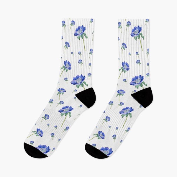 Item preview, Violet anemone ornate a seamless pattern designed and sold by Yana Mustafina | Boho Soulful Designs.