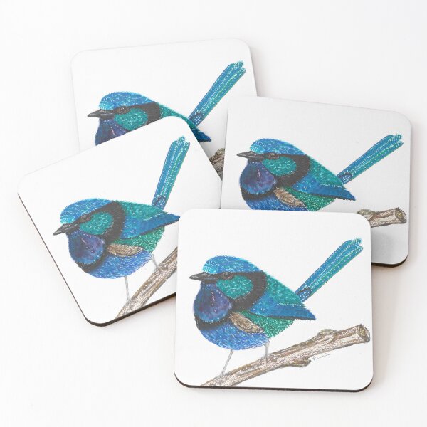 Item preview, Playful Splendid Fairy-wren designed and sold by TheBowerbird.