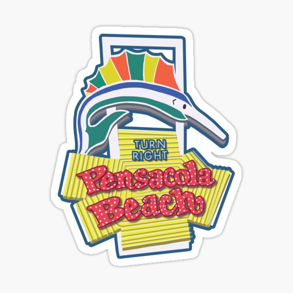 Item preview, Pensacola Beach sign designed and sold by BrshnSktchStdio.
