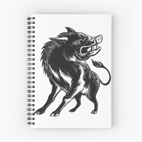 Item preview, Angry Wild Hog Razorback Scratchboard  designed and sold by patrimonio.