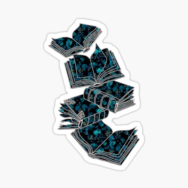 Books flowers Sticker