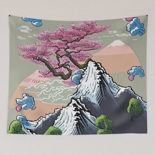 Item preview, Cute Landscape In Watercolor Asian Style designed and sold by luisalfonso1989.