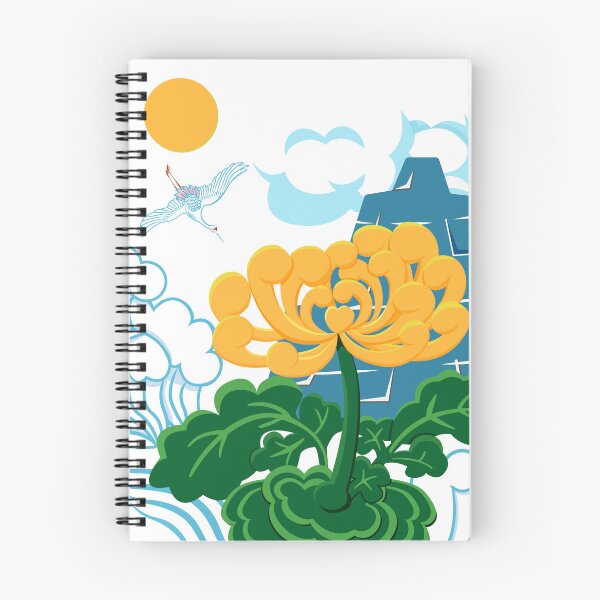 Item preview, Golden Chrysanthemum Green Leaves Blooming in the Sea Water designed and sold by Moyanana.