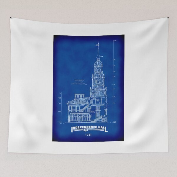 Item preview, Independence Hall Blueprint designed and sold by Daniel Hagerman.