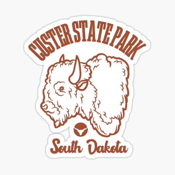"VintageStyle Custer State Park South Dakota Buffalo / Bison (Brown