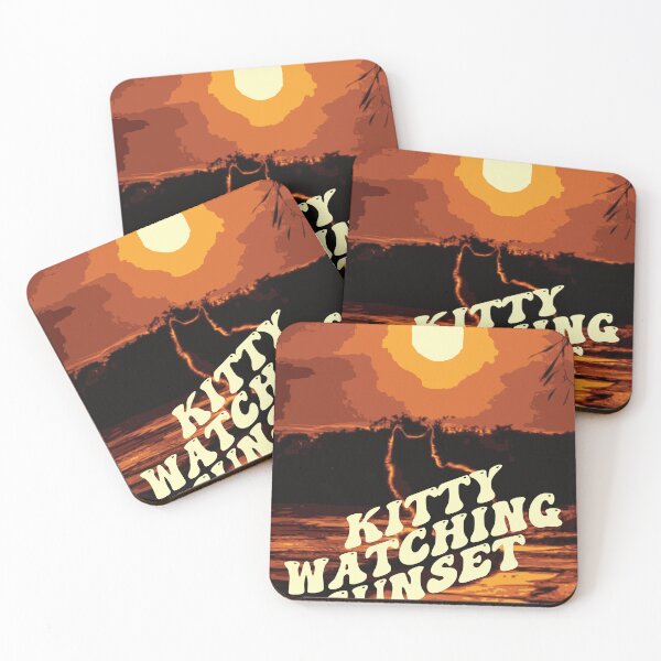 Item preview, Kitty Cat Looking at Sunset designed and sold by typoinspired.