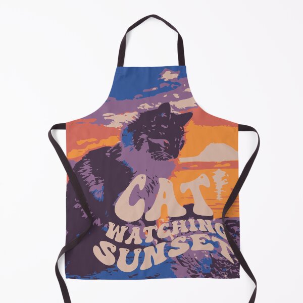 Item preview, Cat Watching Sunset:- Cat Looking at Sunset designed and sold by typoinspired.
