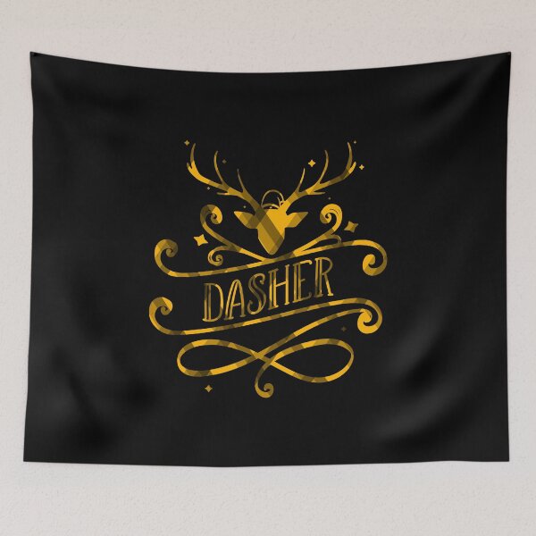 Item preview, Dasher Christmas Yellow Tartan Pattern Reindeer Head designed and sold by Trinket-Trickster.