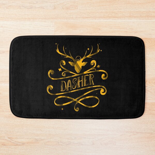 Item preview, Dasher Christmas Yellow Tartan Pattern Reindeer Head designed and sold by Trinket-Trickster.