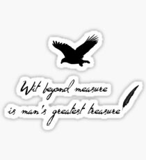Witz über Maß Sticker