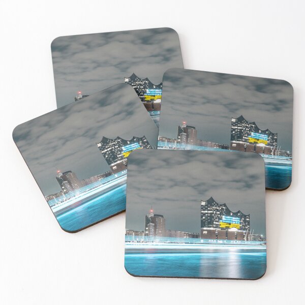 Item preview, Elbphilharmonie Hamburg in Ukraine colors designed and sold by KreativFoto.
