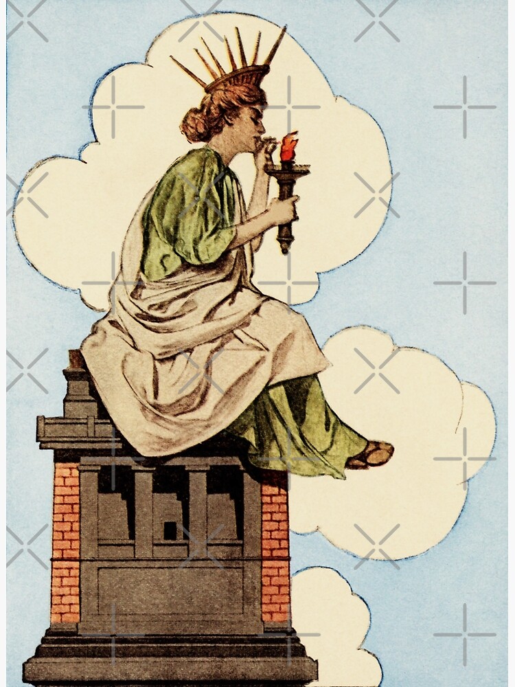 "Happy Days, Smoking Statue of Liberty" Poster for Sale by BeaSchoney