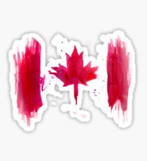 Watercolor flag of Canada Sticker