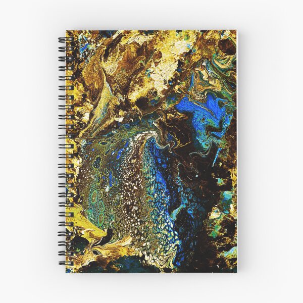Item preview, Gold and blue abstract canvas designed and sold by MarcosArtRoom.