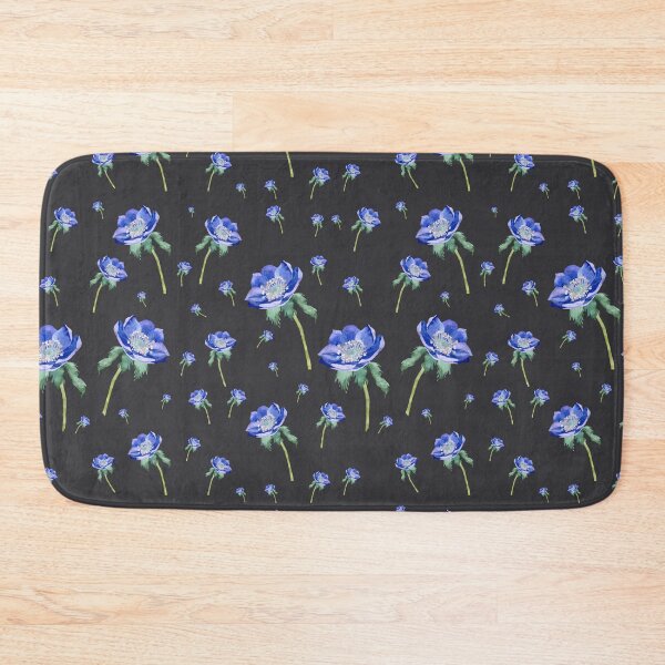 Item preview, Violet anemone ornate pattern dark grey designed and sold by Yana Mustafina | Boho Soulful Designs.