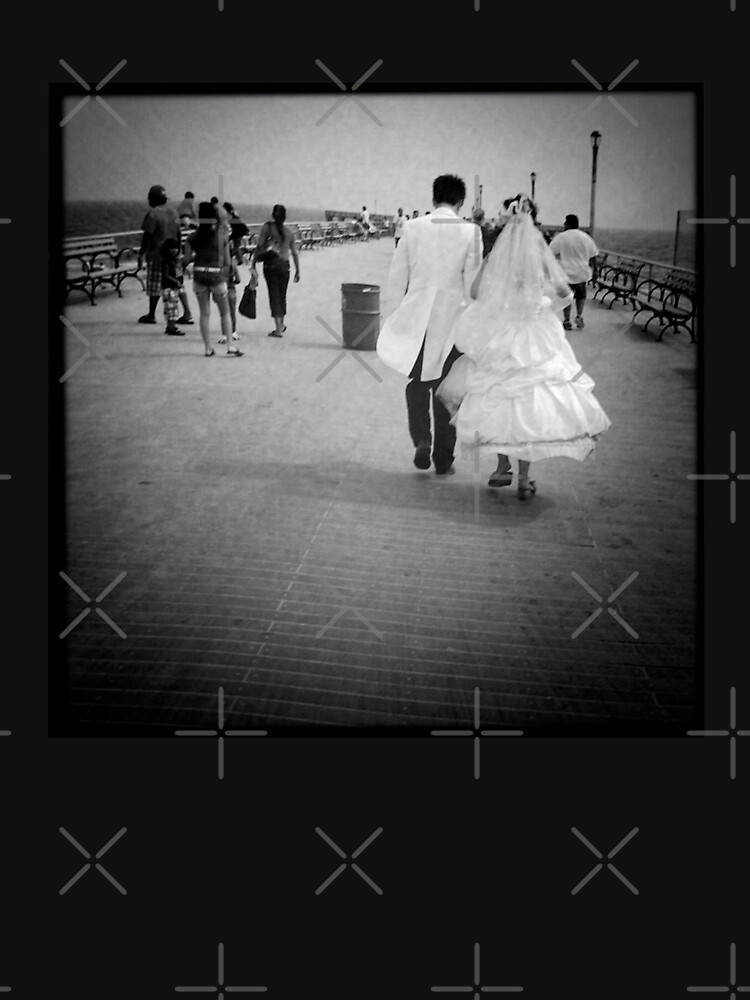 Thumbnail 7 of 7, Classic T-Shirt, Boardwalk Nuptials Art Photo designed and sold by OneDayArt.