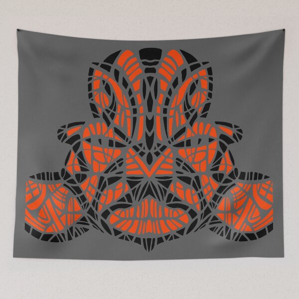 Item preview, OLMEC SHAMAN. ORANGE/BLACK. designed and sold by 5hertz.